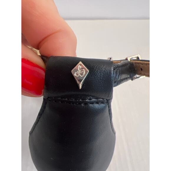 Sam Edelman Harlow leopard print ankle strap pumps size 7 1/2 - Picture 7 of 12